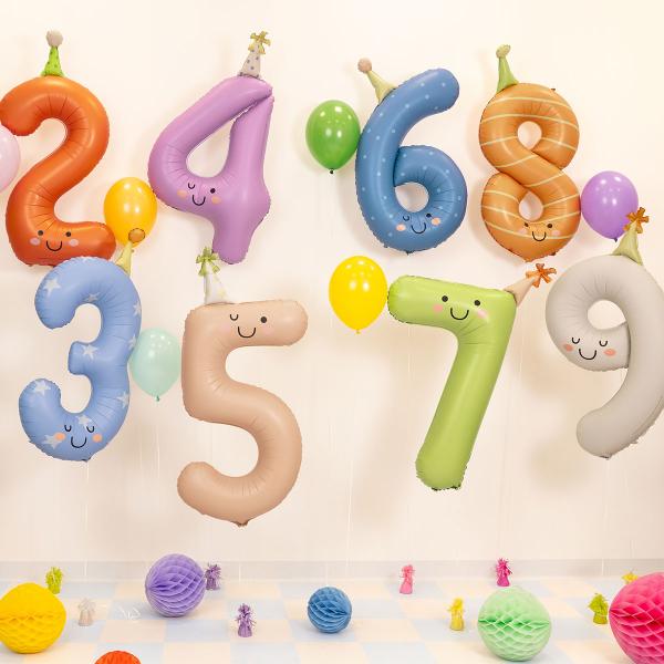 Talballon med Festhat 86 cm