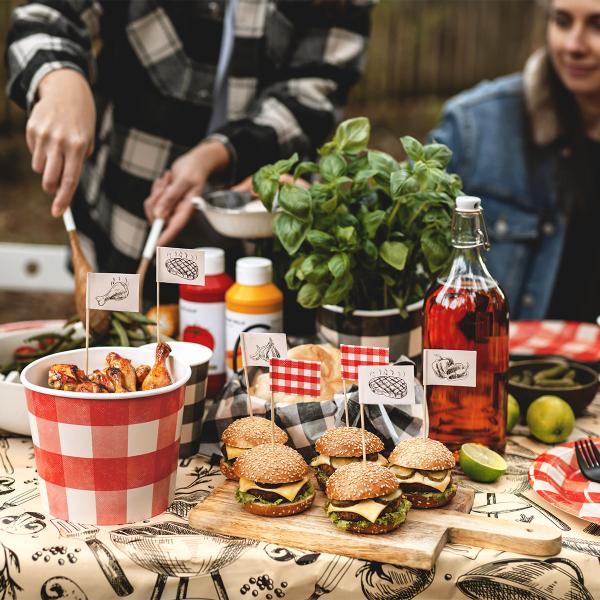 Partypicks med Grilltema 12-pak