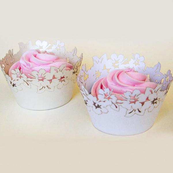 Cupcake Wrappers Blomster