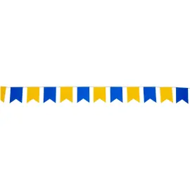 Flagguirlande Gul & Blå