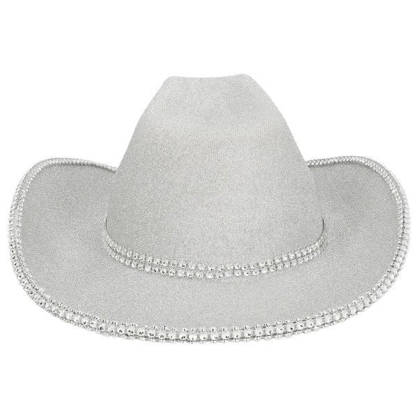 Cowboyhat Glitrende Sølv