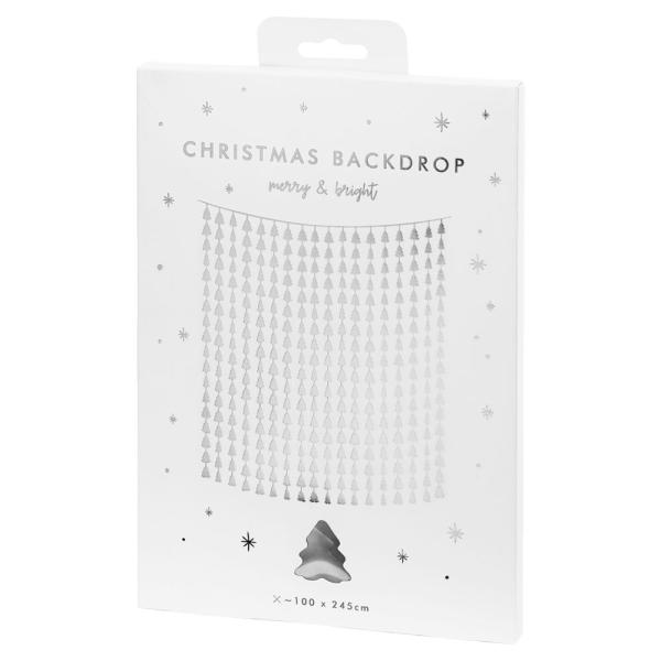 Forhæng Juletrær Sølv
