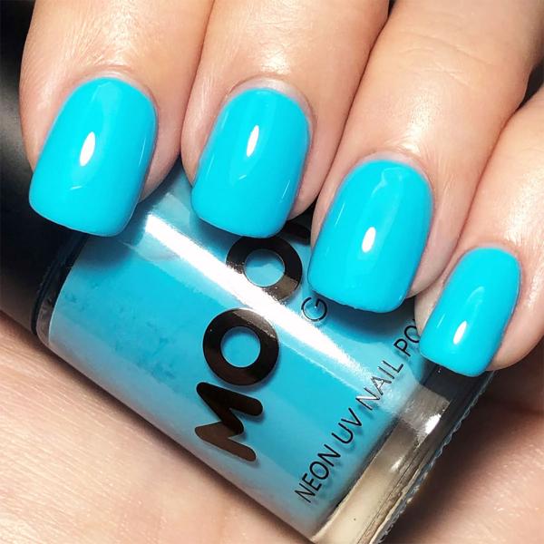 Moon Glow Neon UV Neglelak Pastel Blå
