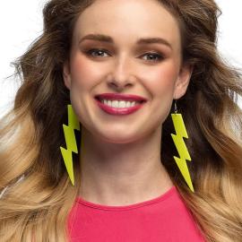 Lyn Øreringe Neongul