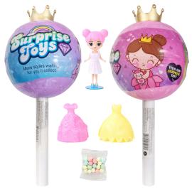 Stor Prinsesseslikkepinde med Overraskelsesleget&oslash;j og Slik