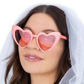 Hjerteformede Briller Lysrosa