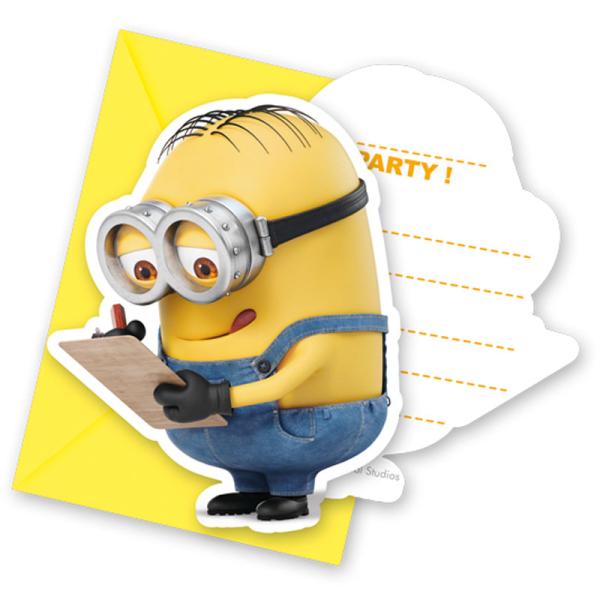 Minions Invitationskort