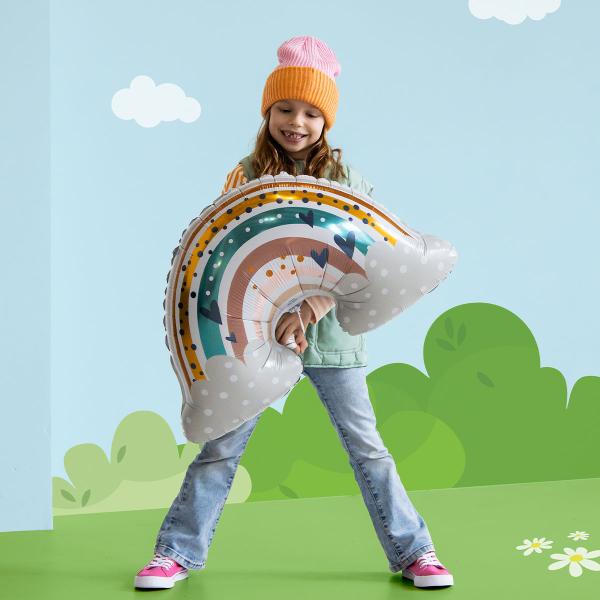 Folieballon Flerfarvet Regnbue