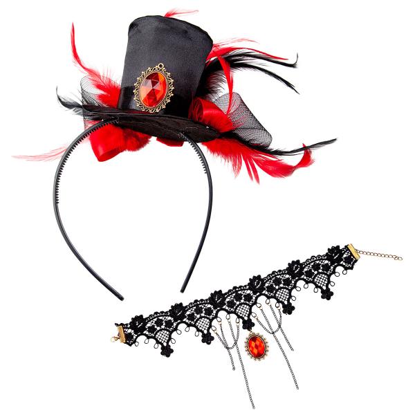 Vampyr Mini Høj Hat & Halskæde