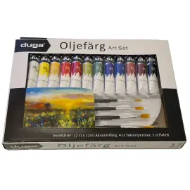 Oliemalingsæt 17-pak