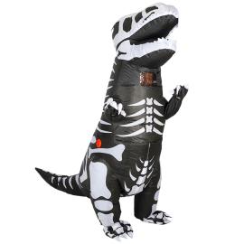 Oppusteligt Kostume T-Rex Skelet