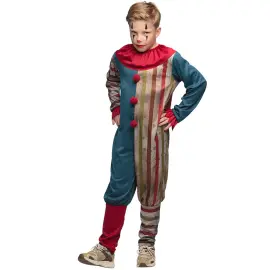 Klovn Kostume med Blodpletter B&oslash;rn