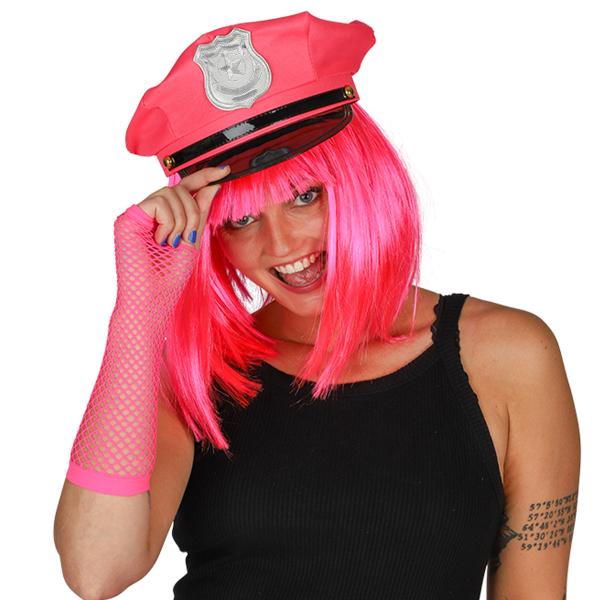 Politihat Neonpink