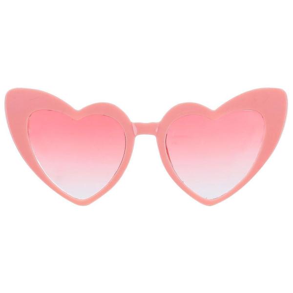 Hjerteformede Briller Lysrosa
