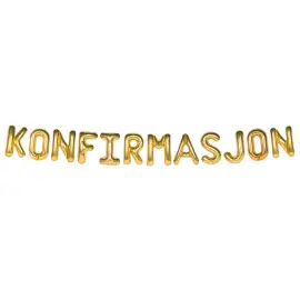 Ballonguirlande Konfirmasjon Guld