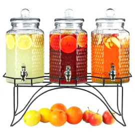 Triple Drinkdispenser med Stativ
