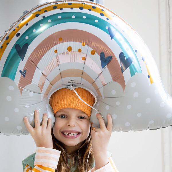 Folieballon Flerfarvet Regnbue