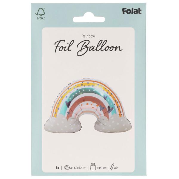Folieballon Flerfarvet Regnbue