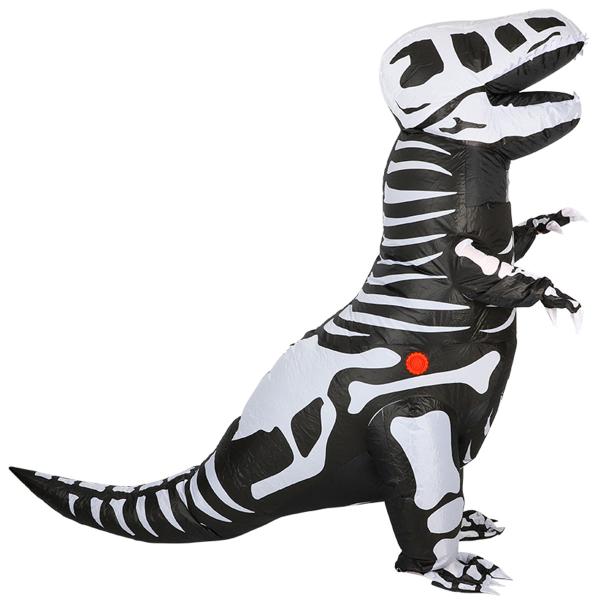Oppusteligt Kostume T-Rex Skelet