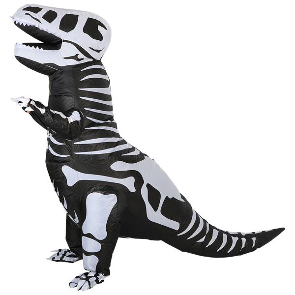 Oppusteligt Kostume T-Rex Skelet