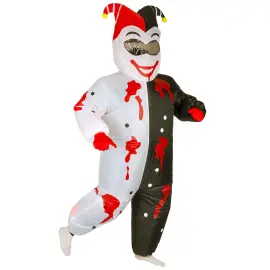 Oppusteligt Kostume Blodig Joker
