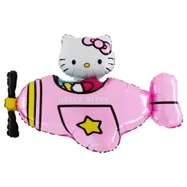 Hello Kitty Flyvemaskine Folieballon
