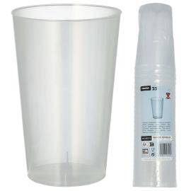 Plastglas Genanvendelige 30cl 25-pak