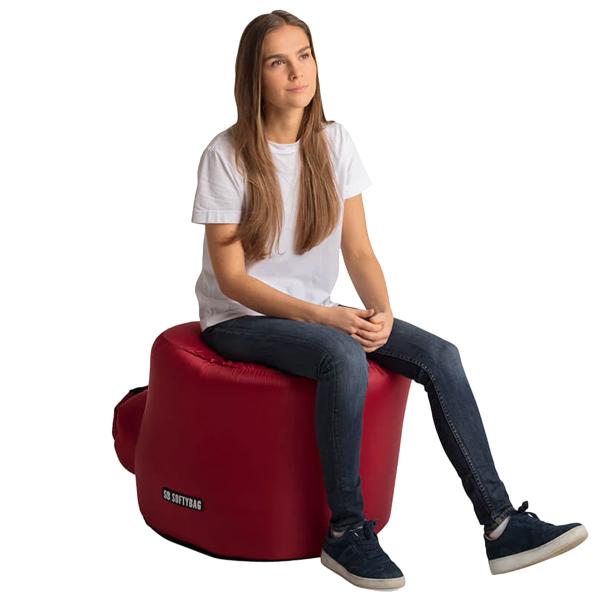 Softybag Siddepuf Chilirød 55 x 50 cm