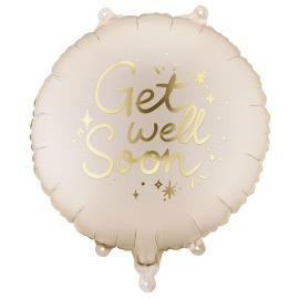 Rund Folieballon Get Well Soon 35 cm