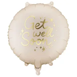 Rund Folieballon Get Well Soon 35 cm