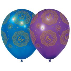 Eid Mubarak Latexballoner Mix 30 cm 6-pak