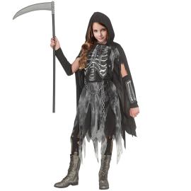 Kostume Manden med Leen Skelet B&oslash;rn