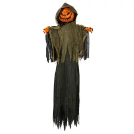 Animeret Hængende Græskarmand 200 cm