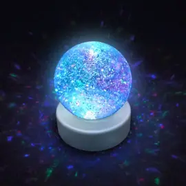 Glitterkugle med Farveskiftende LED