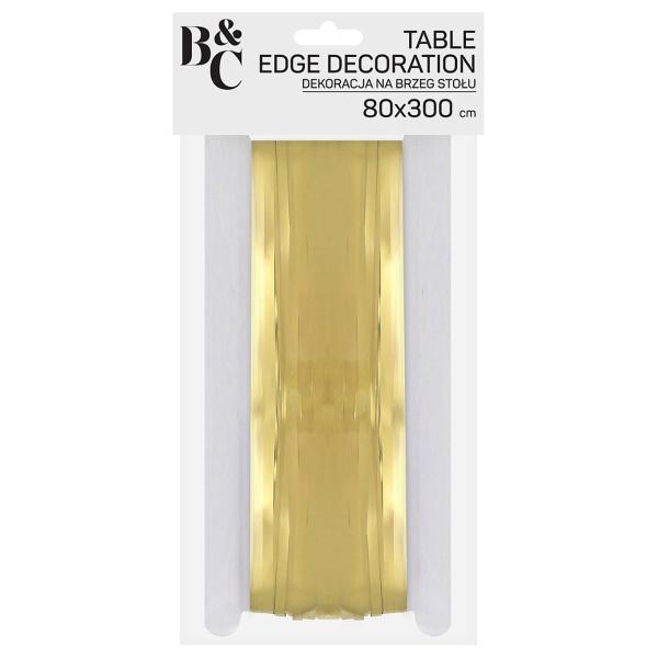 Bordskørt Frynser Lys Guld