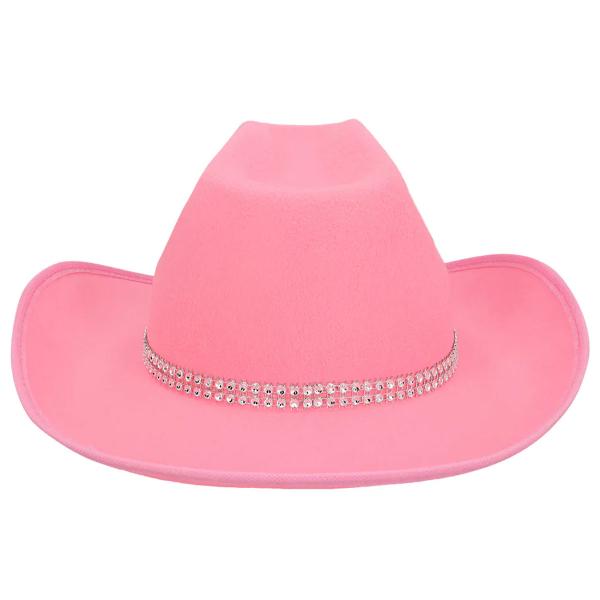 Cowboyhat med Stjerne Lysrosa