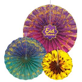 Eid Mubarak Papirfjer 3-pak