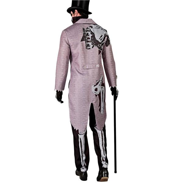 Skeletkostume med Frakke & Maske