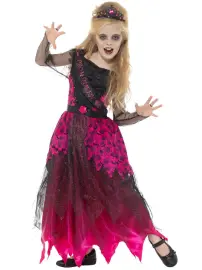 Deluxe Gotisk Prom Queen Børnekostume