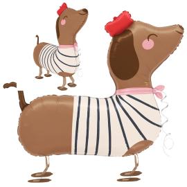 Folieballon S&oslash;d Gravhund Airwalker 70x64x21 cm