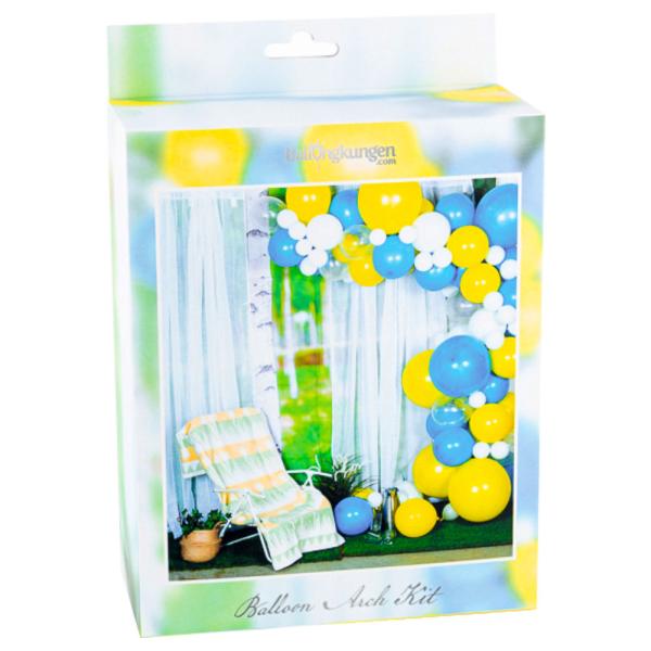 Ballonbue Kit Gul/Blå/Hvid