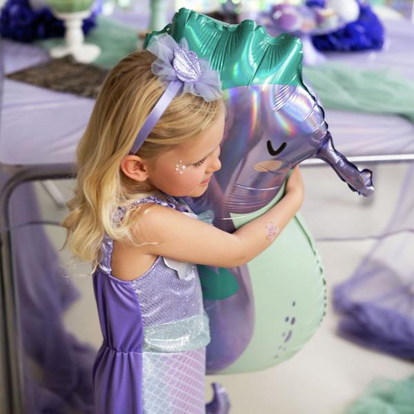 Folieballon Søhest 40 x 101 cm