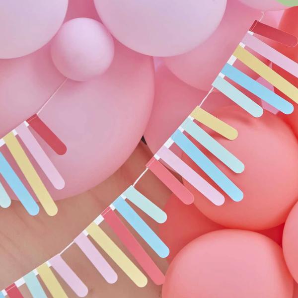 Guirlande med Fringe Mix It Up Brights