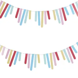 Guirlande med Fringe Mix It Up Brights