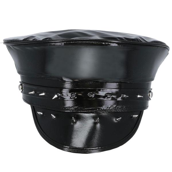 Kaptajnshat Sort med Nitter