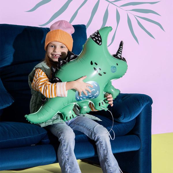 Folieballon Grøn Dinosaur