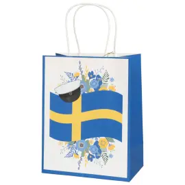 Student Gavepose Svenske Flag 18 x 10 x 23 cm