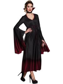 Mørk Ombre Vampyrkjole Kostume