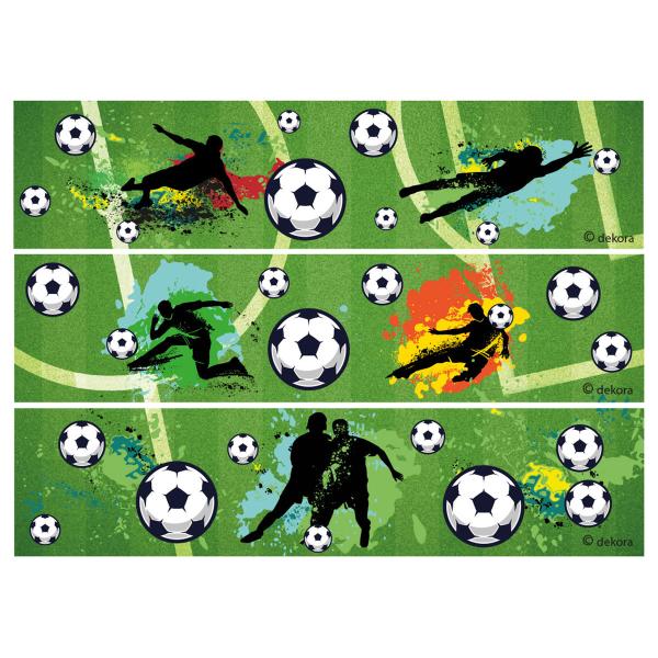 Spiseligt Kagebånd Fodbold 21 x 5 cm 3-pak 17,5 g