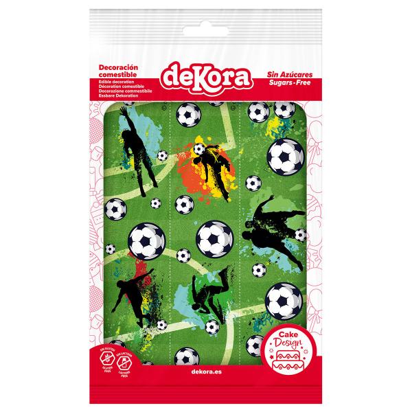 Spiseligt Kagebånd Fodbold 21 x 5 cm 3-pak 17,5 g